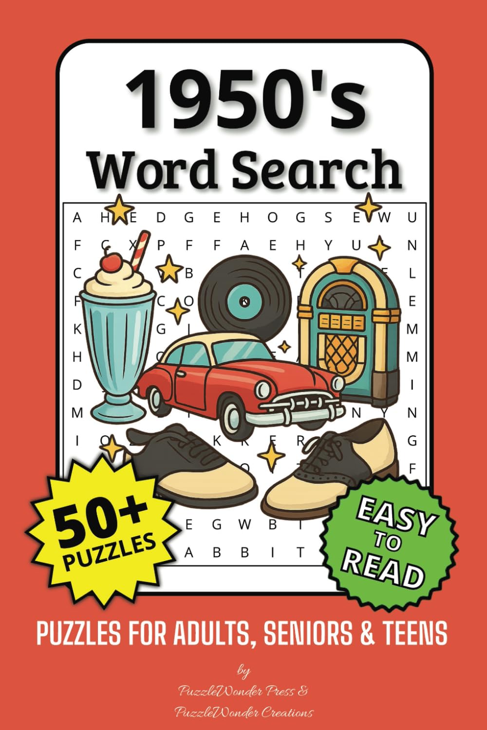 1950s Word Search Puzzle Book: Rock Around the Clock with Fabulous Fifties Fun! πΆπ