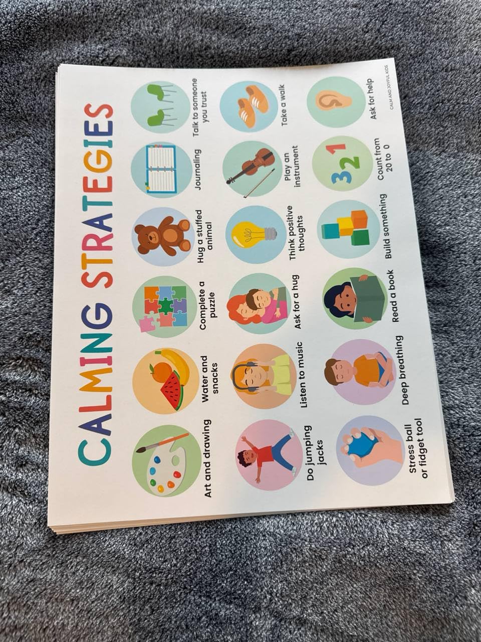 Calm Down Corner Posters