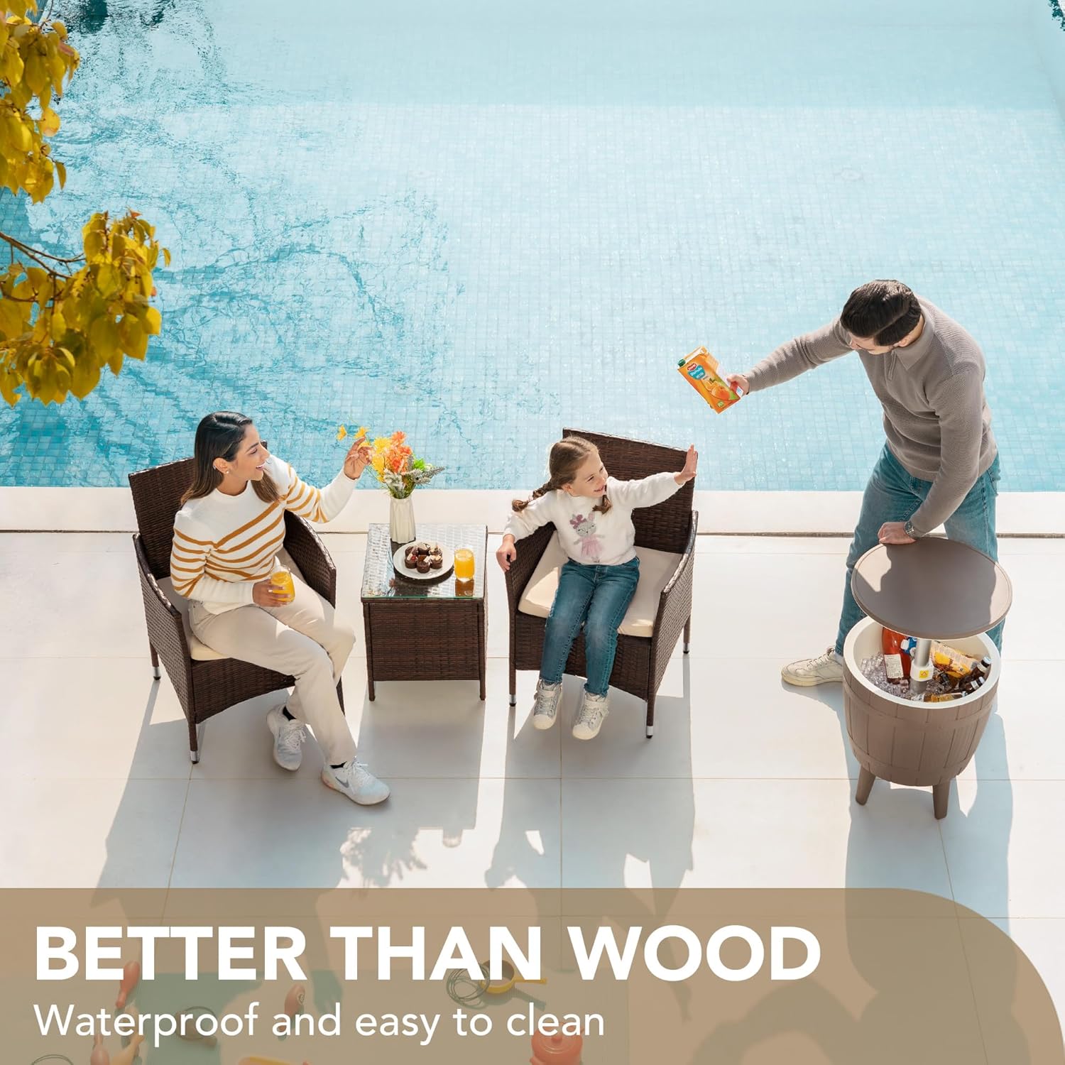 Devoko 3-Piece Patio Furniture Set