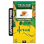 TE-A-ME Detox Cardamom Turmeric Tea – 25 Tea Bags | Herbal Tea | Herbal Tea for Weight Management | Herbal Tea Bags | 100% Caffeine Free Tea
