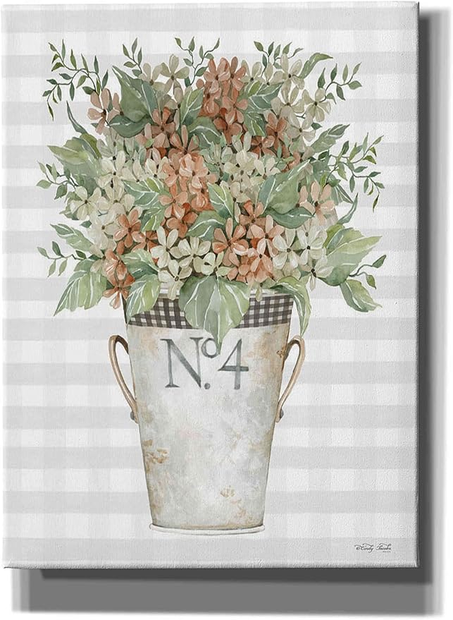 Epic Graffiti 'Fall Flowers' by Cindy Jacobs, Canvas Wall Art