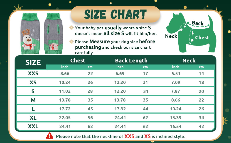 SKXEO Christmas Dog Jumper Snowflake Reindeer Pattern Xmas Dog Sweater