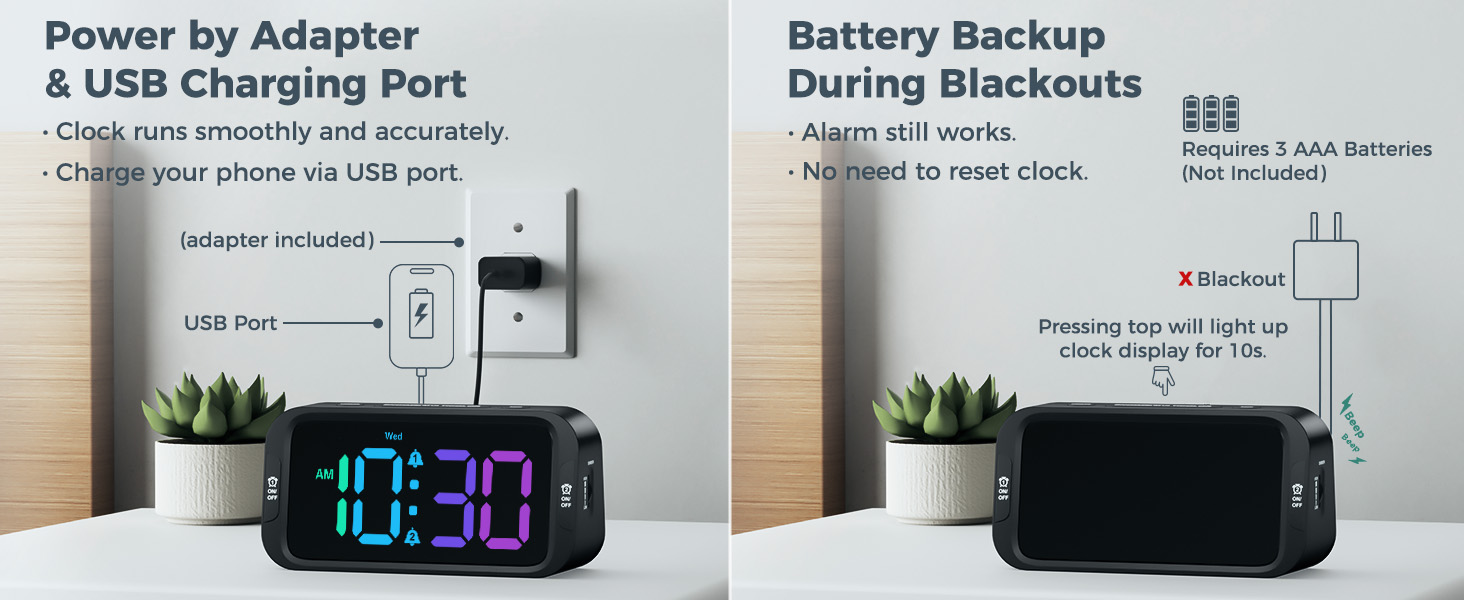clock for bedroom