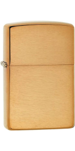 Zippo Brass Lighters Brass Lighters Brushed Brass