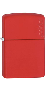 Zippo Lighter Logo Matte Red 233ZL