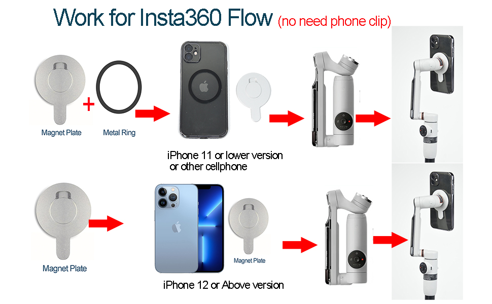 insta360 flow stabilizer cellphone adapter