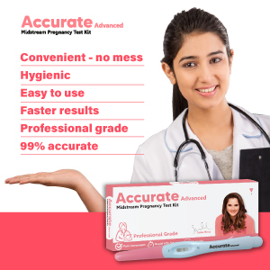 Accurate Advanced Pregnancy Test kit features