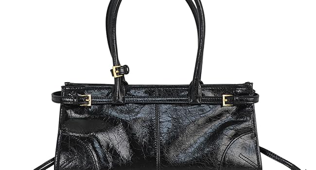 Black Purse Shoulder Crossbody Bag front view