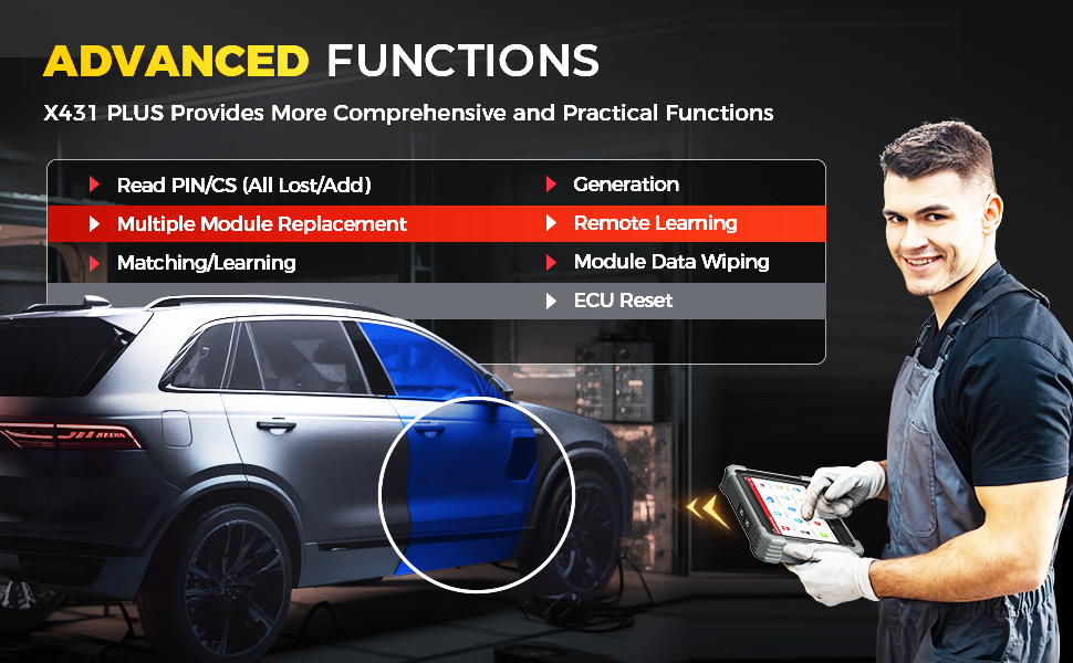 LAUNCH X431 Plus with PROG3 Tool, All-System Diagnostics, ECU Coding Scan Tool, 39+ Services