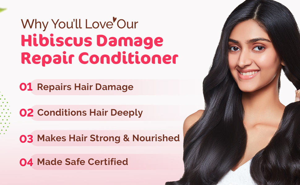 Mamaearth Hibiscus Damage Repair Conditioner With Hibiscus & Curry Leaves