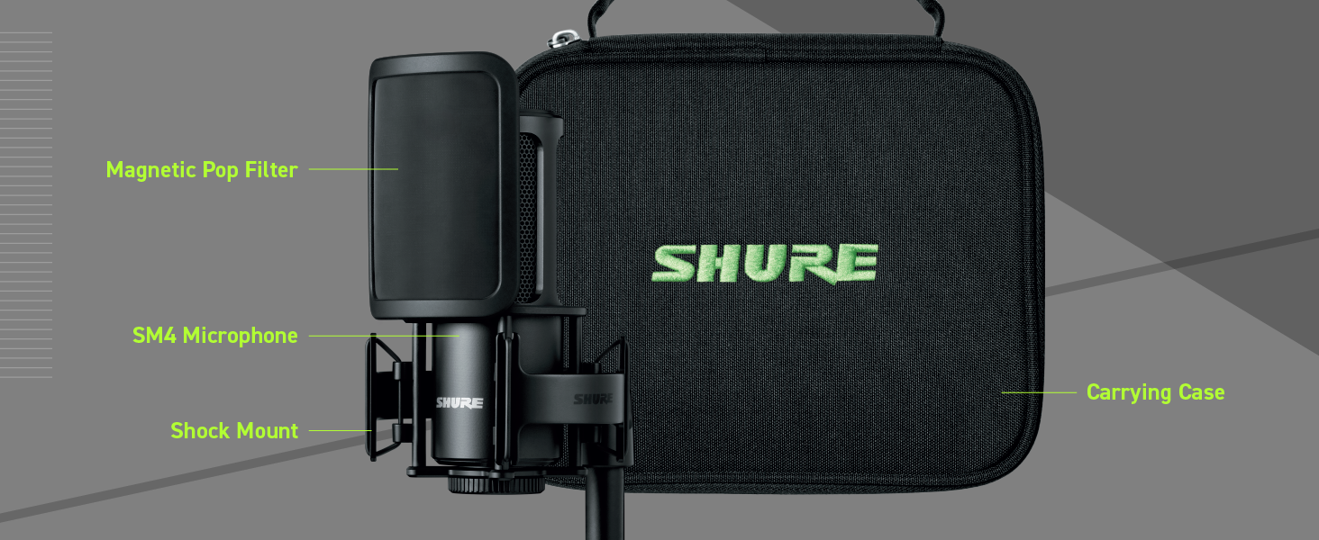 Shure SM4 home recording microphone