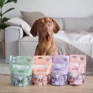 Scrumbles Nibbles, 100% Natural, Calming Dog Treats, Grain Free Turkey Training Treats, 100g pouch Scrumbles Dog Treats