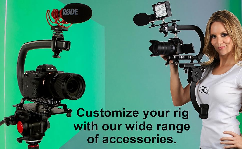 Shoulder Support Rig/Mount Compatible Canon, Nikon, Sony, Panasonic/Lumix Style DSLR Camcorder Video