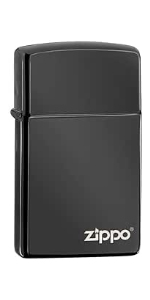 Zippo 28123 Ebony/Ebony Black SLIM SIZE/Slim ZIPPO LIGHTER/Zippo Lighter