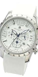 Salvatore Mala Men's Wristwatch, Throat, Chronograph, Rubber Strap, Gift