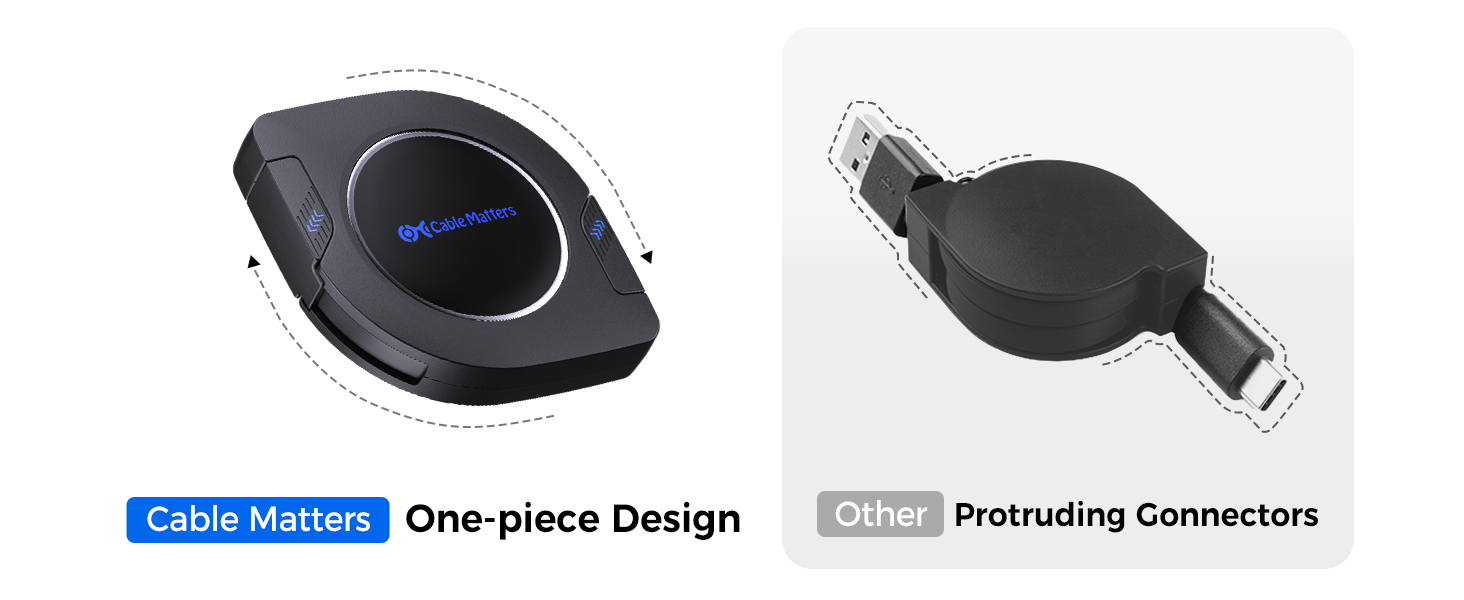 retractable charging cable type c