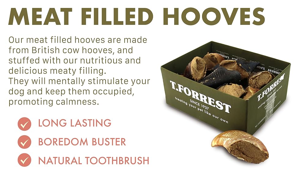 meat filled hooves for dogs