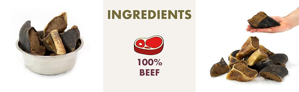 meat filled hooves for dogs