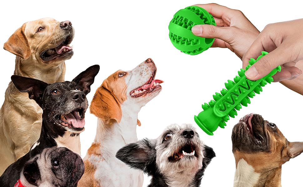 Emporium Pets Dog Dental Chew Toy, Dog Toys, Dog Chew Toys for Puppy, Dog Chew Toys for Aggressive Chewers, Dog Toothbrush Toy, Dog Teething Toys, Dog Chew Toys Breeds
