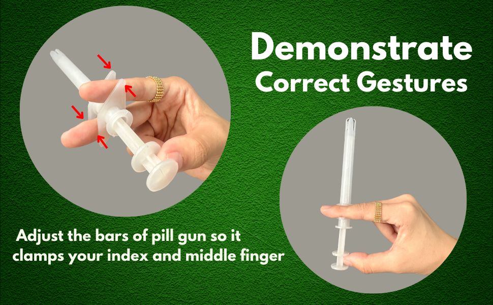 Pet Piller 2 Pieces Plastic Pet Pill Poppers for Dogs and Large Cats