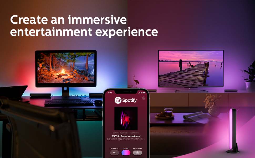 Philips hue light play bar, entertainment lights, gaming lights