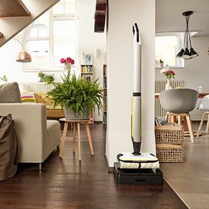 The FC 7 Cordless in the storage station The FC 7 Cordless in the storage station