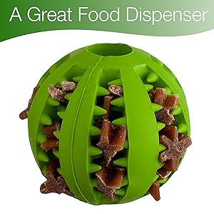 Emporium Pets Dog Dental Chew Toy, Dog Toys, Dog Chew Toys for Puppy, Dog Chew Toys for Aggressive Chewers, Dog Toothbrush Toy, Dog Teething Toys, Dog Chew Toys ball