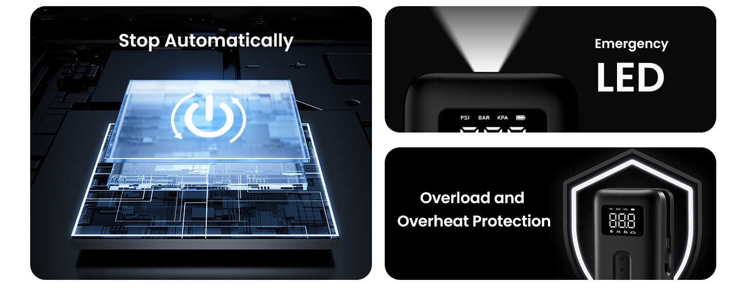 inflador de neumáticos portátil