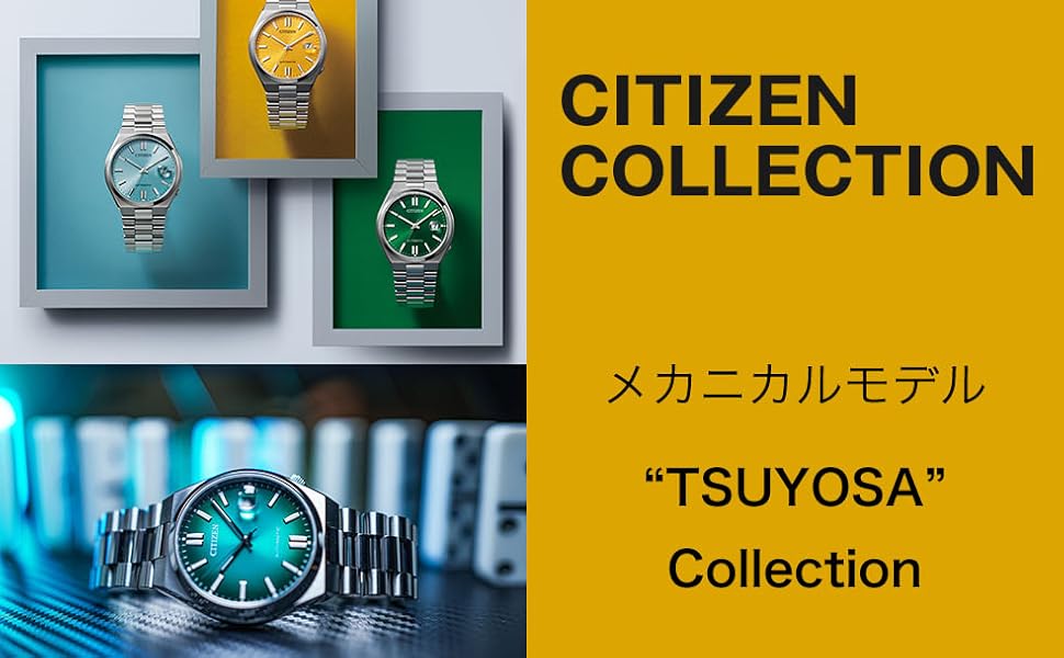 Colorful Yellow Green Green Dial Blue Blue Mechanical Automatic Wrist Watch Men's Automatic Mechanical Bracelet Overseas Model Citizen Collection Watch