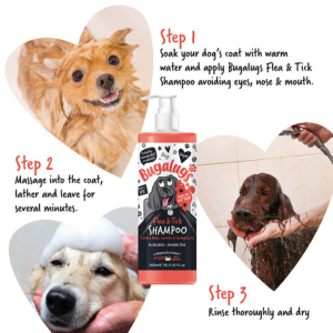 Flea and Tick Dog Shampoo by Bugalugs How to use Bugalugs Flea & Tick Shampoo